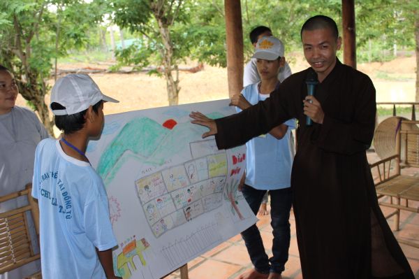 Hội thi vẻ tại khóa tu Thiện Tài Đồng Tử