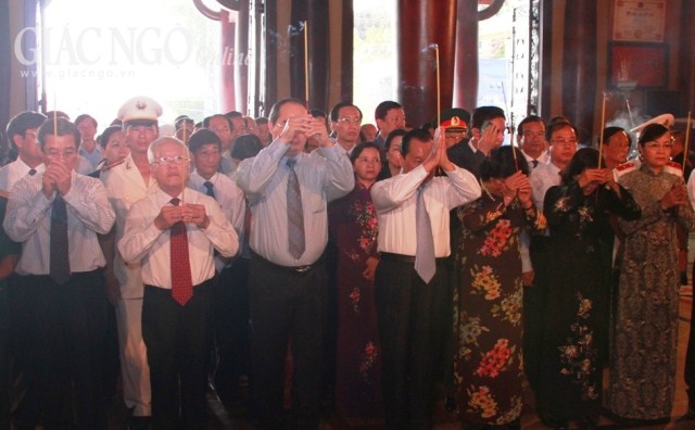TP.HCM: Trọng thể Lễ tưởng niệm anh linh liệt sĩ tại Đền Bến Dược