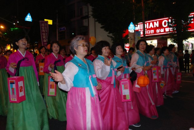 Hàn Quốc Phật giáo Thành phố Busan Lantern Festival kính mừng Phật đản