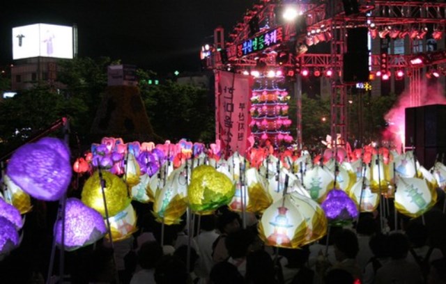 Hàn Quốc Phật giáo Thành phố Busan Lantern Festival kính mừng Phật đản