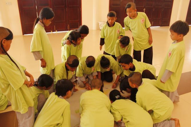 Đồng Tháp: Tự họa về mái nhà của hội trại hiểu và thương