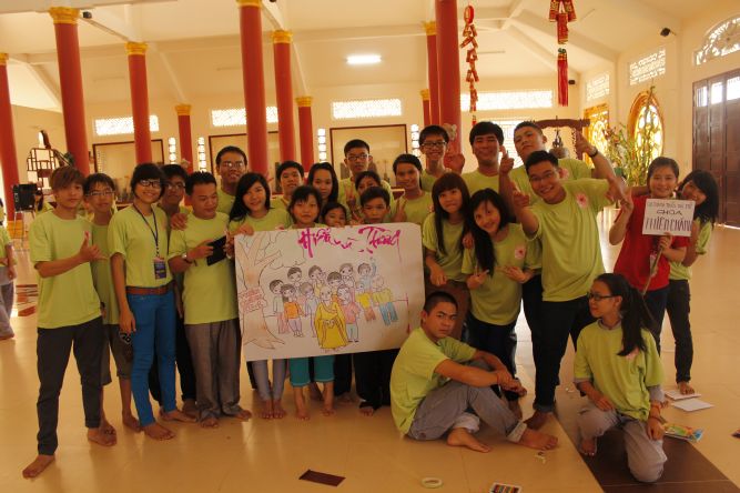 Đồng Tháp: Tự họa về mái nhà của hội trại hiểu và thương