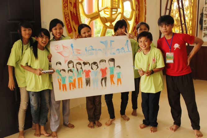 Đồng Tháp: Tự họa về mái nhà của hội trại hiểu và thương