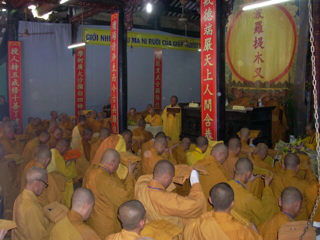 Đồng Tháp: Giới đàn Vĩnh Tràng truyền giới Tỳ Kheo