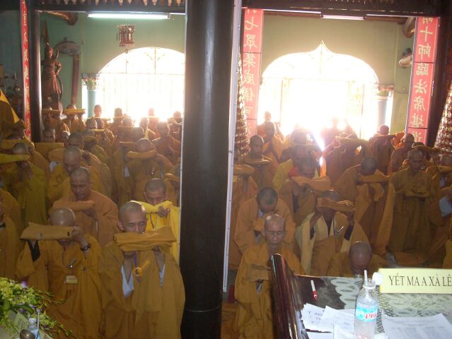 Đồng Tháp: Giới đàn Vĩnh Tràng truyền giới Tỳ Kheo