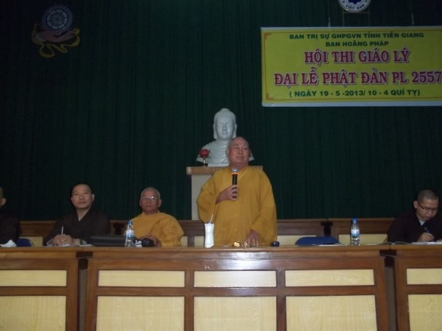 Tiền Giang: Khai mạc hội thi giáo lý và tọa đàm hướng về ngày Phật đản PL. 2557