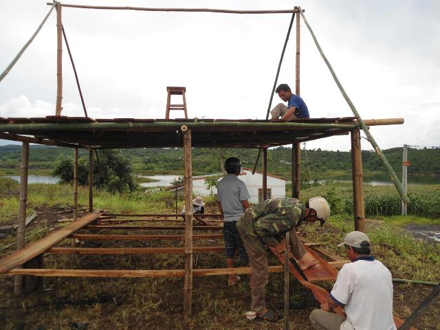 Công tác chuẩn bị khai mạc khóa tu hè 2013 Chùa linh Quang ĐăkNông