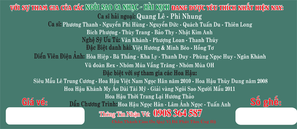 Thông báo: Đêm nhạc từ thiện mổ tim “Hiểu để yêu thương 3”