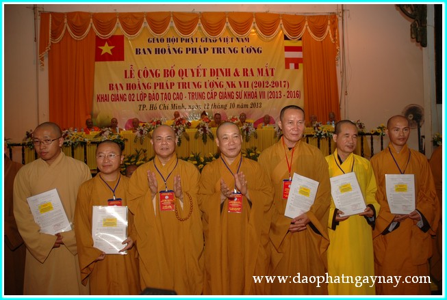 TP. HCM: Lễ ra mắt nhân sự Ban Hoằng Pháp TW nhiệm kỳ VII (2012 - 2017)