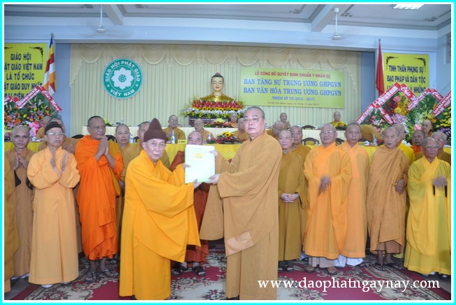 TP. HCM: Lễ ra mắt Ban Tăng sự và Ban Văn hóa TƯ GHPGVN nhiệm kỳ VII (2012 - 2017)