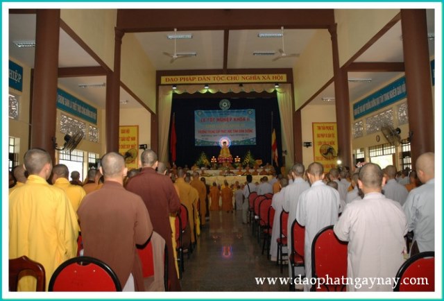 Lễ tốt nghiệp khóa II và khai giảng khóa III trường Trung Cấp Phật Học Bình Dương