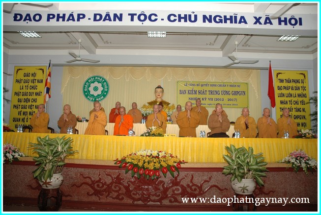 TP. HCM: Lễ công bố quyết định chuẩn y nhân sự Ban Kiểm Soát TƯ GHPGVN nhiệm kỳ VII (2012 - 2017)
