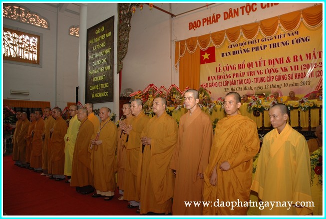 TP. HCM: Lễ ra mắt nhân sự Ban Hoằng Pháp TW nhiệm kỳ VII (2012 - 2017)