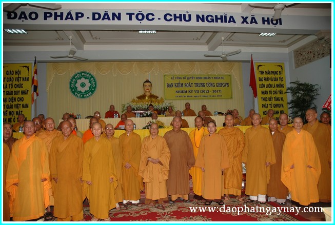 TP. HCM: Lễ công bố quyết định chuẩn y nhân sự Ban Kiểm Soát TƯ GHPGVN nhiệm kỳ VII (2012 - 2017)