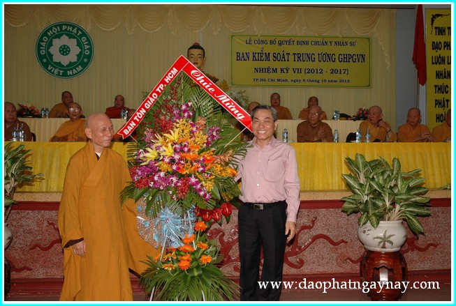 TP. HCM: Lễ công bố quyết định chuẩn y nhân sự Ban Kiểm Soát TƯ GHPGVN nhiệm kỳ VII (2012 - 2017)