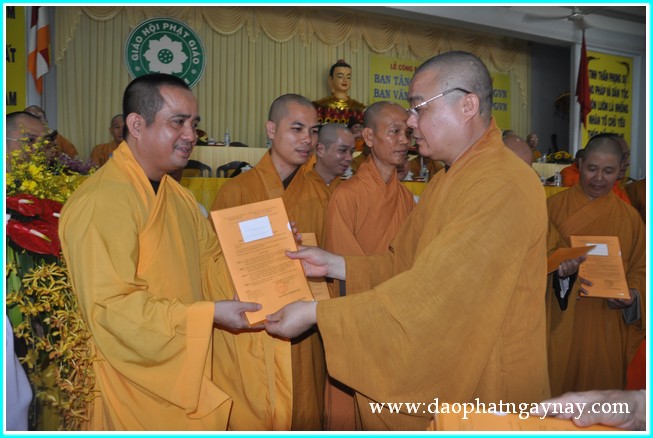 TP. HCM: Lễ ra mắt Ban Tăng sự và Ban Văn hóa TƯ GHPGVN nhiệm kỳ VII (2012 - 2017)