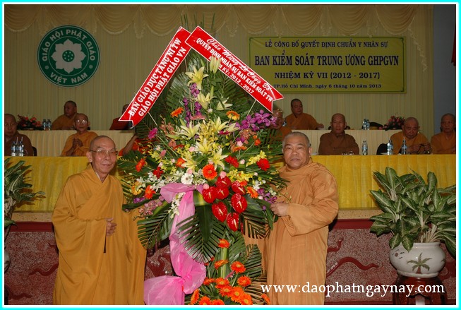 TP. HCM: Lễ công bố quyết định chuẩn y nhân sự Ban Kiểm Soát TƯ GHPGVN nhiệm kỳ VII (2012 - 2017)