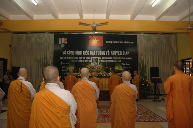 GHPGVN TP. HCM tưởng niệm tang lễ Đại tướng Võ Nguyên Giáp