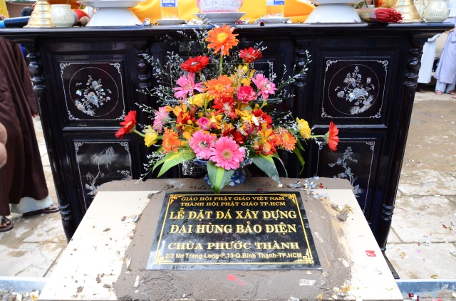 TP. HCM: Lễ đặt đá xây dựng đại hùng bảo điện chùa Phước Thành - Bình Thạnh
