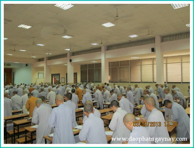 TP. HCM: Tăng Ni sinh hệ Trung Cao Phật học thi học kỳ I-II