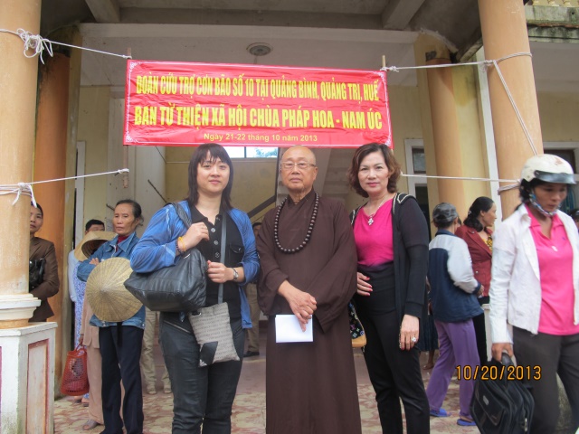 Chùa Pháp Hoa - Nam Úc cứu trợ đồng bào bị bão lụt miền Trung