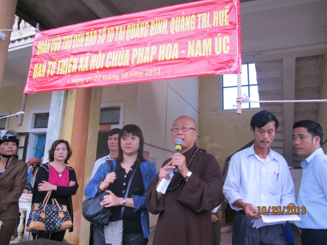 Chùa Pháp Hoa - Nam Úc cứu trợ đồng bào bị bão lụt miền Trung