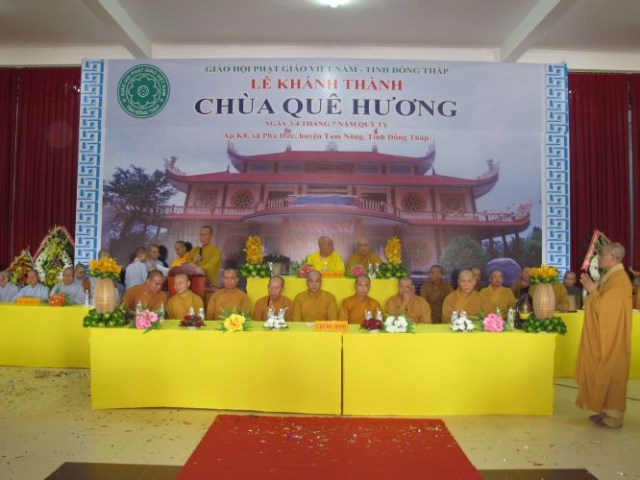 Đồng Tháp: Trọng thể đại lễ Lạc thành chùa Quê Hương