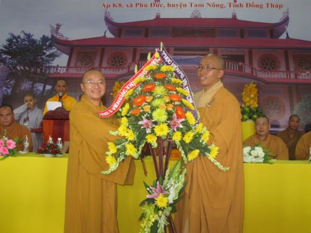 Đồng Tháp: Trọng thể đại lễ Lạc thành chùa Quê Hương