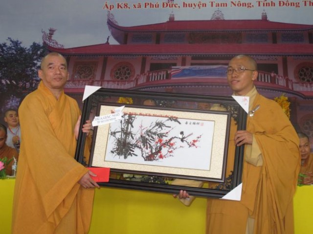 Đồng Tháp: Trọng thể đại lễ Lạc thành chùa Quê Hương