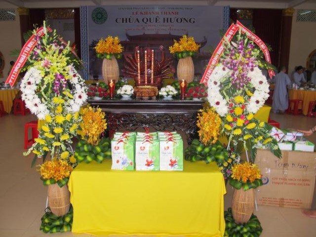 Đồng Tháp: Trọng thể đại lễ Lạc thành chùa Quê Hương
