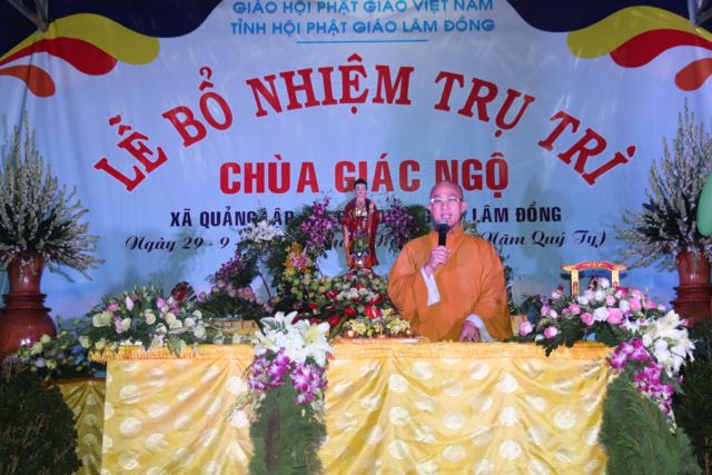 Lâm Đồng: Đêm Tri Ân Trước Lễ Bổ Nhiệm Trụ Trì  Chùa Giác Ngộ Huyện Đơn Dương