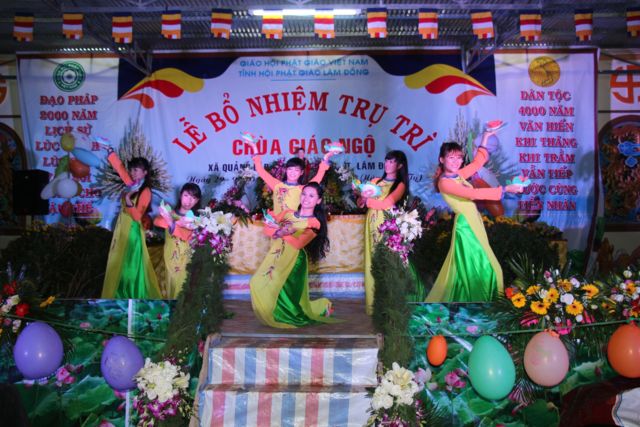 Lâm Đồng: Đêm Tri Ân Trước Lễ Bổ Nhiệm Trụ Trì  Chùa Giác Ngộ Huyện Đơn Dương