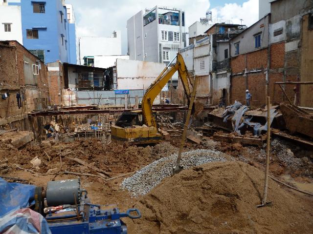 Chùa Giác Ngộ đang triển khai giai đoạn 2 thi công tầng hầm