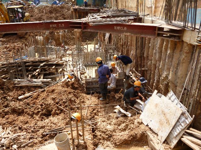 Chùa Giác Ngộ đang triển khai giai đoạn 2 thi công tầng hầm