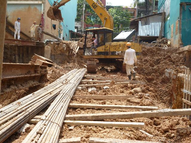 Chùa Giác Ngộ đang triển khai giai đoạn 2 thi công tầng hầm