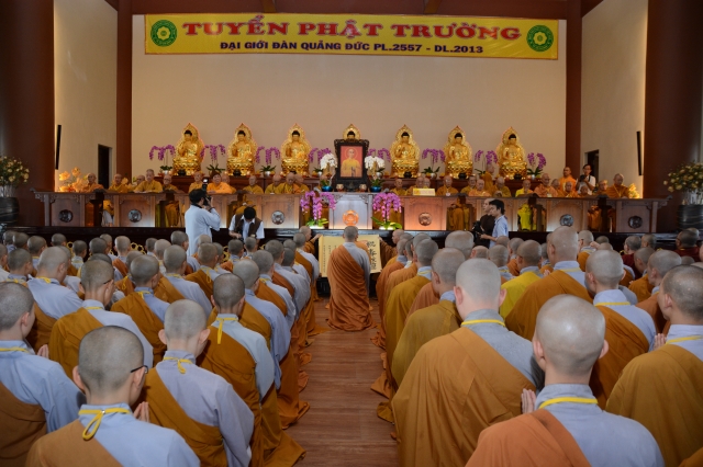 Trang nghiêm lễ khai mạc Đại giới đàn Quảng Đức PL. 2557