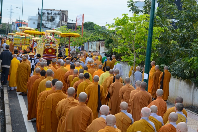 Lễ phụng tống kim quan cố HT. Thích Đạt Đạo trà tỳ