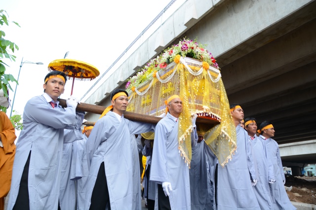 Lễ phụng tống kim quan cố HT. Thích Đạt Đạo trà tỳ