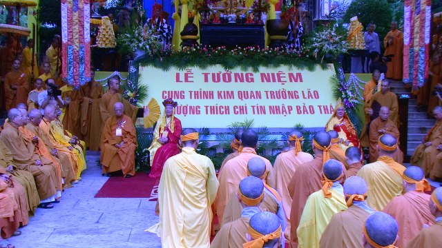 Khánh Hòa: Lễ tưởng niệm và cung tống kim quan cố Trưởng lão HT.Thích Chí Tín nhập bảo tháp