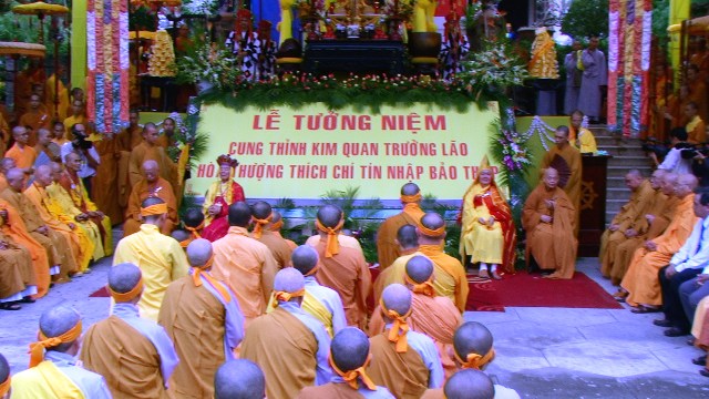 Khánh Hòa: Lễ tưởng niệm và cung tống kim quan cố Trưởng lão HT.Thích Chí Tín nhập bảo tháp