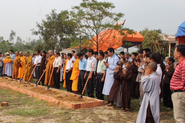 Hà Tĩnh:Lễ động thổ xây dựng Tăng đường ngôi chùa cổ Hữu Lạc
