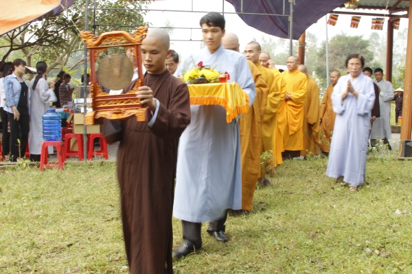 Hà Tĩnh:Lễ động thổ xây dựng Tăng đường ngôi chùa cổ Hữu Lạc