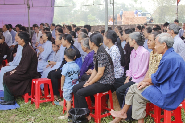 Hà Tĩnh:Lễ động thổ xây dựng Tăng đường ngôi chùa cổ Hữu Lạc