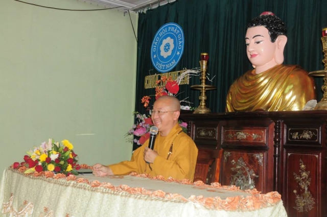 Thanh Hoá: Thượng Toa Thích Nhật Từ chia sẻ pháp thoại tại chùa Thanh Hà