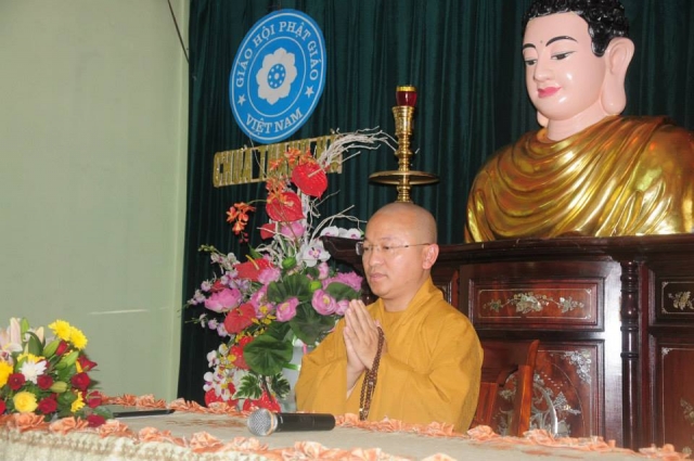 Thanh Hoá: Thượng Toa Thích Nhật Từ chia sẻ pháp thoại tại chùa Thanh Hà