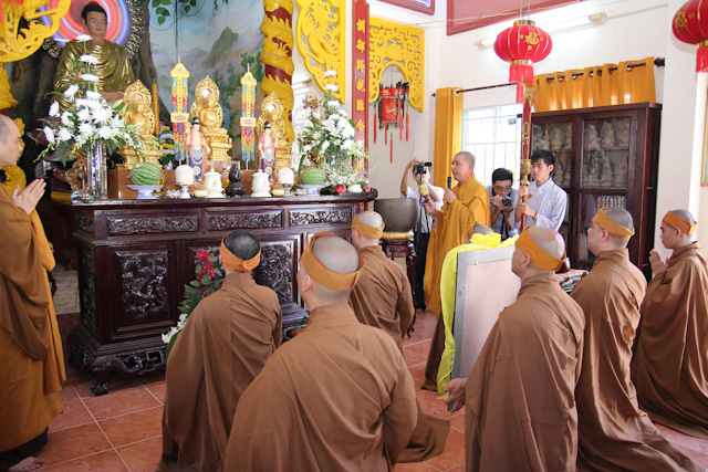 Cung thỉnh pháp tướng di ảnh cố HT. Thích Nhật Quang thăm chùa Thiện Mỹ