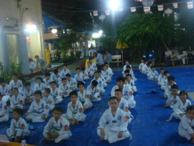 TP. HCM: Chùm ảnh lớp võ thuật Taekwondo chùa Thiên Chánh thi nâng cấp