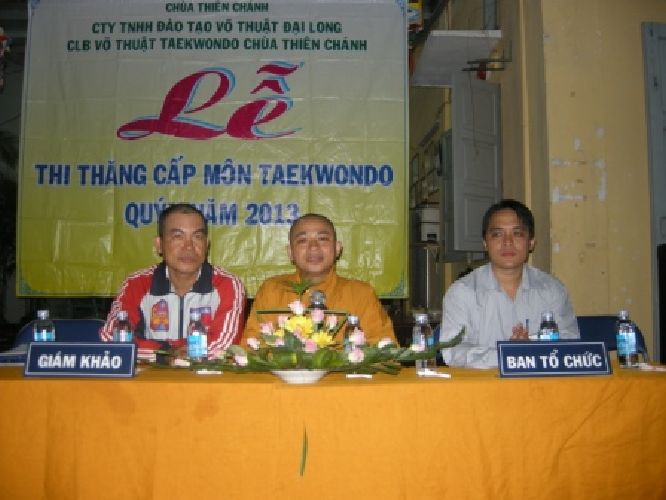 TP. HCM: Chùm ảnh lớp võ thuật Taekwondo chùa Thiên Chánh thi nâng cấp