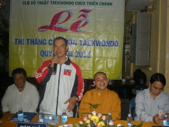 TP. HCM: Chùm ảnh lớp võ thuật Taekwondo chùa Thiên Chánh thi nâng cấp