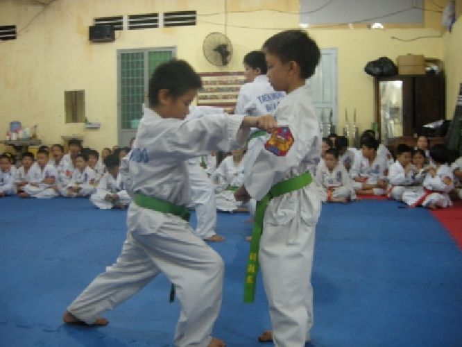 TP. HCM: Chùm ảnh lớp võ thuật Taekwondo chùa Thiên Chánh thi nâng cấp